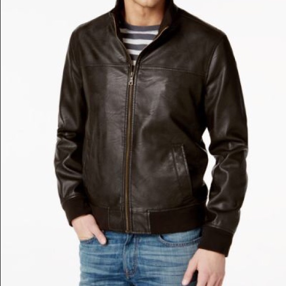 Tommy Hilfiger Other - NWT Tommy Hilfiger  Faux-Leather Bomber Jacket